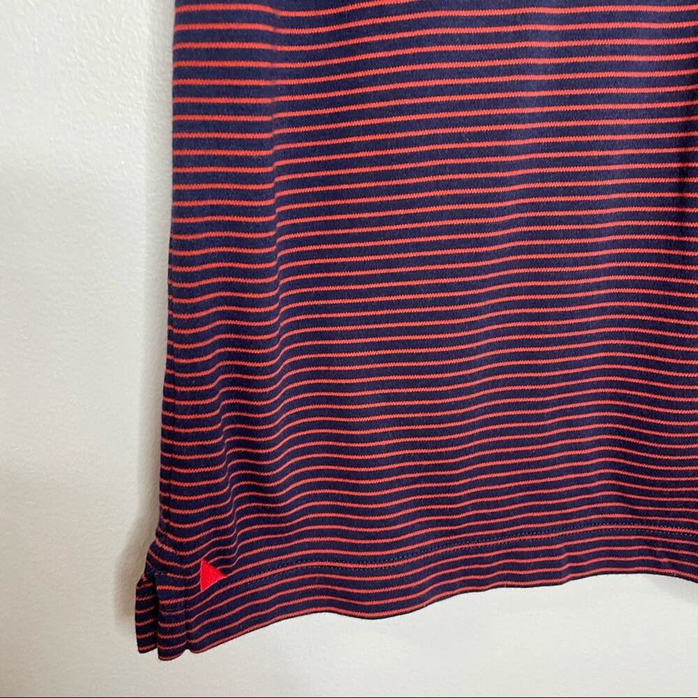 UNTUCKit Axios Burgundy Striped Polo Shirt Short Sleeve Medium Casual - Picture 5 of 8